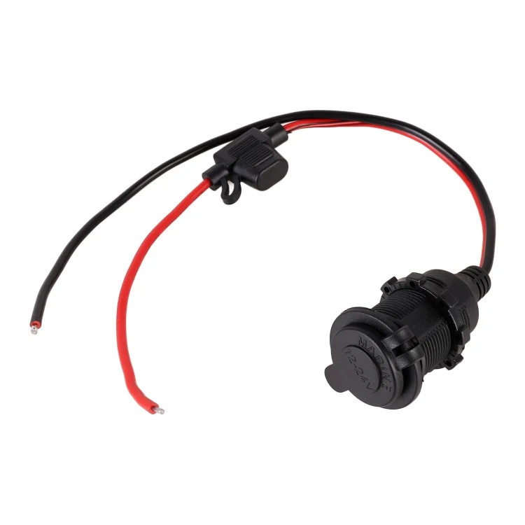 CRP4911_1.webp Car Cigarette Lighter Female Socket Plug Connector with Cover - Image 2