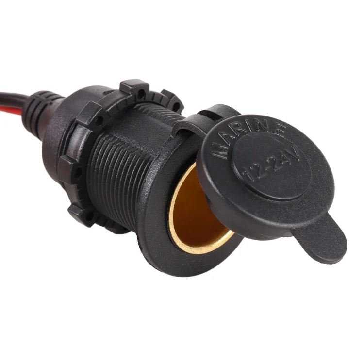 CRP4911_3.webp Car Cigarette Lighter Female Socket Plug Connector with Cover - Image 4