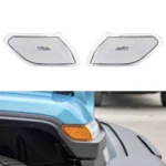 Car Transparent Wheel Eyebrow Side Light Turn Signal Leaf Plate Lamp for Jeep Wrangler JL 2018-