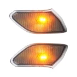 Car Black Wheel Eyebrow Side Light Turn Signal Leaf Plate Lamp for Jeep Wrangler JL 2018- - Image 4