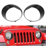 Car Headlight Lampshade for Jeep Wrangler JL 2018-