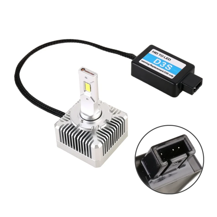CRP5095_1.webp 1 Pair D Series D3S Car HID Ballast to LED Headlight DC12V 35W 6000K 7000LM, CSP Lamp Bead - Image 2