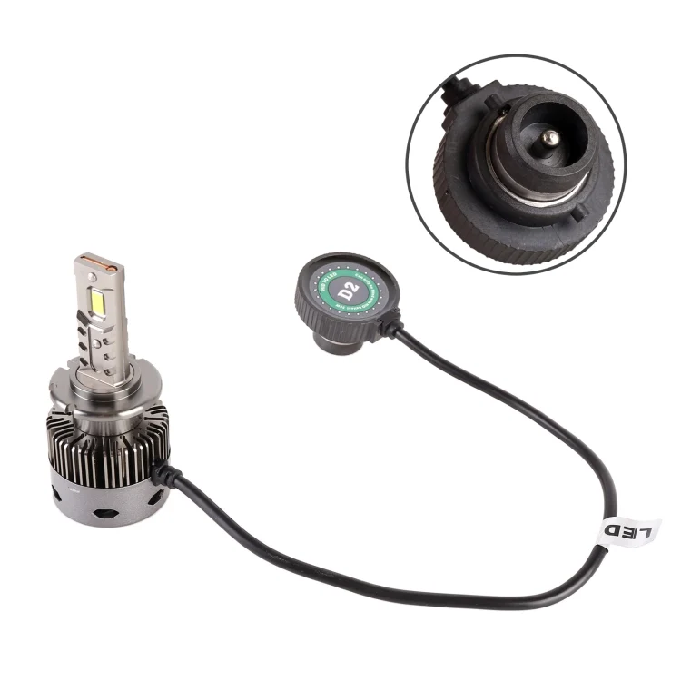 CRP5098_1.webp 1 Pair D Series D2 Car HID Ballast to LED Headlight DC12V 35W 6000K 7000LM, 7040 Lamp Bead - Image 2