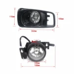 1 Pair Car Modified Front Fog Light for Honda Civic 1999-2000 - Image 6