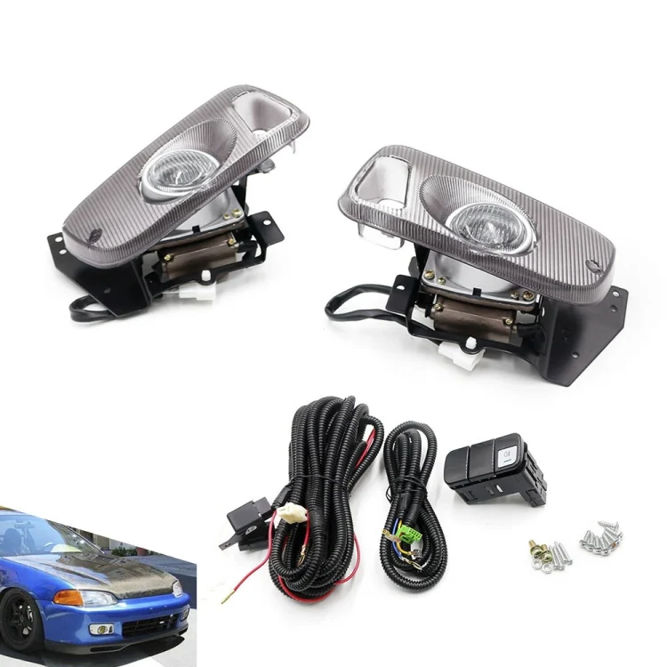 CRP5118WL.webp 1 Pair Car Modified Front Fog Light for Honda Civic 1992-1995 - Image 1