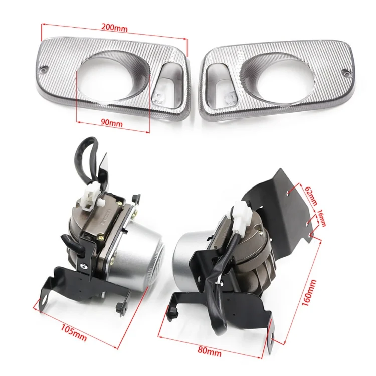 CRP5118WL_3.webp 1 Pair Car Modified Front Fog Light for Honda Civic 1992-1995 - Image 6