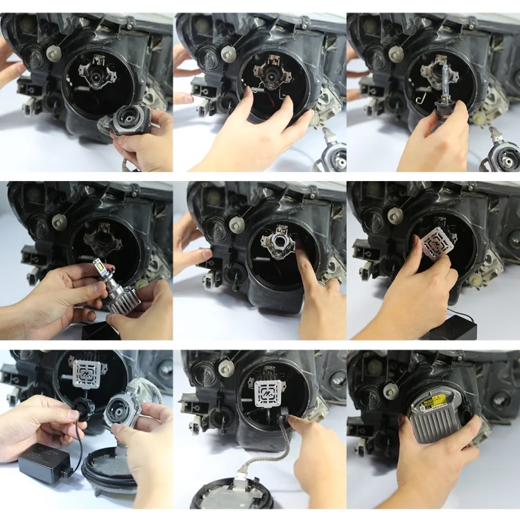 CRP5140_5.webp 1 Pair D Series D2S Car HID Ballast to LED Headlight DC12V / 35W / 6000K / 5000LM - Image 6