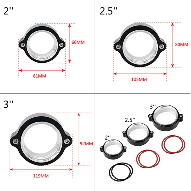 CRP5172_5.webp 2.0 inch Car Exhaust V-band Clamp with Flange - Image 6