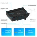 HFC-1020 Car Qi Standard Wireless Charger 10W Quick Charging for Mercedes-Benz A Class 2019-2022, Left and Right Driving - Image 2