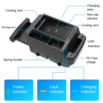HFC-1003-01 Car Qi Standard Wireless Charger 10W Quick Charging for Honda CR-V 2017-2022, Left and Right Driving - Image 2