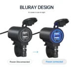 ZH-526I1 Car / Motorcycle 4.2A Dual USB Port Car Charger - Image 4