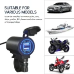 ZH-526I1 Car / Motorcycle 4.2A Dual USB Port Car Charger - Image 7