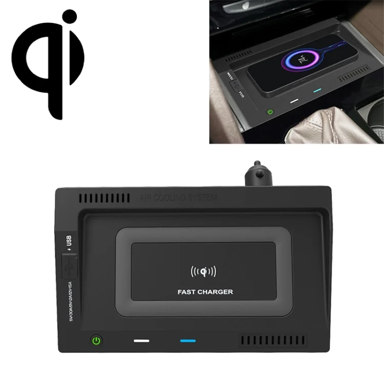 CRP5204.webp HFC-1031 Car Qi Standard Wireless Charger 10W Quick Charging for Volkswagen Teramont 2018-2020, Left Driving - Image 1