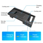 HFC-1033 Car Qi Standard Wireless Charger 10W Quick Charging for Volkswagen Teramont 2021, Left Driving - Image 2