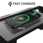 HFC-1033 Car Qi Standard Wireless Charger 10W Quick Charging for Volkswagen Teramont 2021, Left Driving - Image 3
