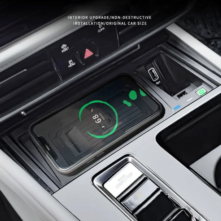 CRP5206_6.webp HFC-1033 Car Qi Standard Wireless Charger 10W Quick Charging for Volkswagen Teramont 2021, Left Driving - Image 7