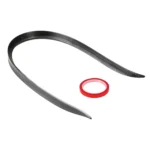 Car Modified Plastic Rear Wing Side Spoiler Lip, Carbon Fiber Texture - Image 3