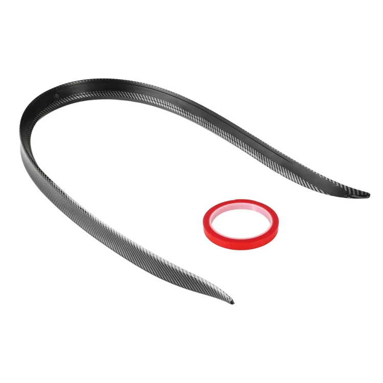 CRP5271_2.webp Car Modified Plastic Rear Wing Side Spoiler Lip, Carbon Fiber Texture - Image 3