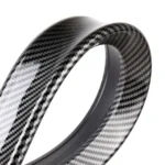 Car Modified Plastic Rear Wing Side Spoiler Lip, Carbon Fiber Texture - Image 4