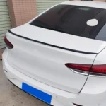 Car Modified Plastic Rear Wing Side Spoiler Lip, Carbon Fiber Texture - Image 6