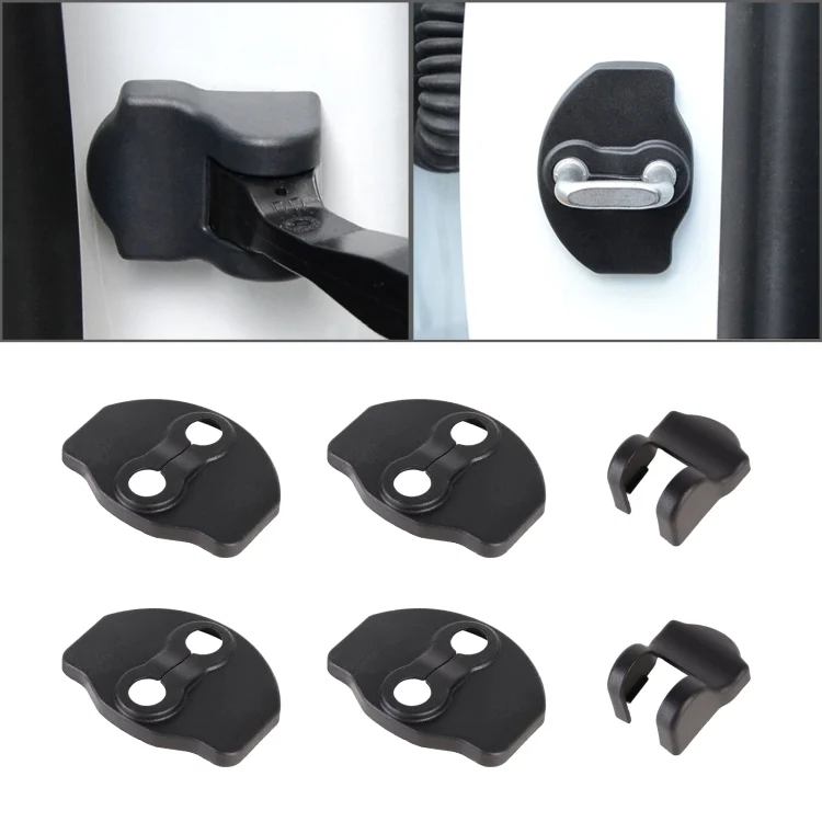CRP5275.webp Car Door Lock Cover + Limiter Cover for Tesla Model 3 - Image 1