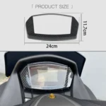 Motorcycle Carbon Fiber Instrument Trim Cover for Yamaha NMAX155 2020-2021 - Image 5