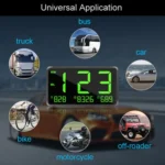 Car / Motorcycles HUD Display GPS Speedometer Overspeed Warning - Image 6