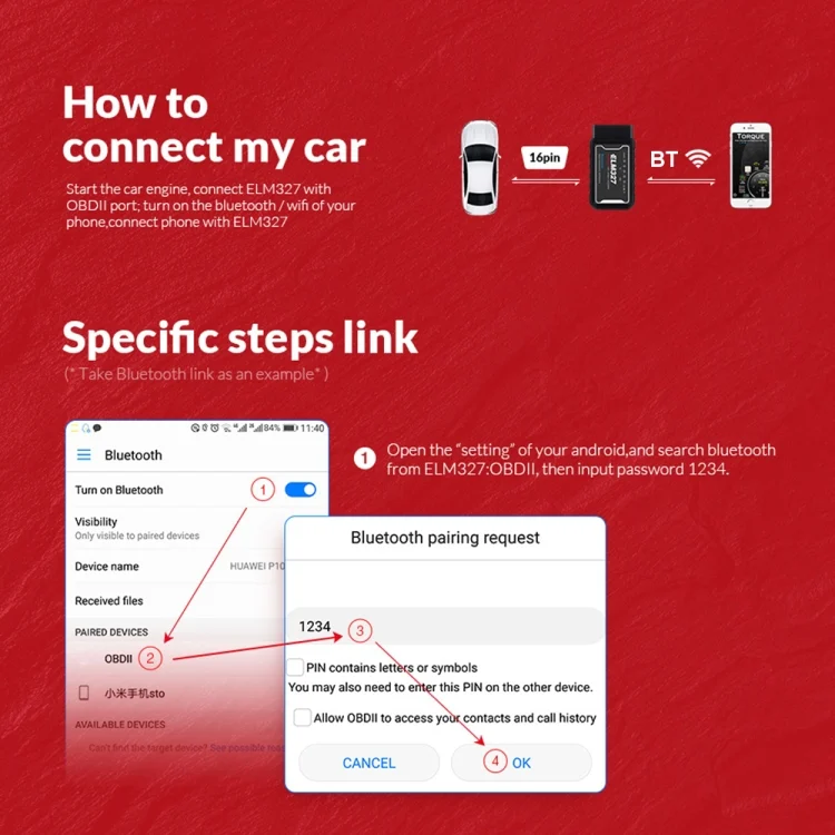 CRP5489_6.webp OBD II ELM327 Car Fault Diagnostic Tool V1.5PIC25K80 Chip - Image 7