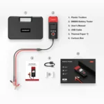 KINGBOLEN BM800 Car Digital Load Battery Tester with Printer Function - Image 4