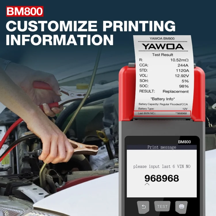 CRP5493_7.webp KINGBOLEN BM800 Car Digital Load Battery Tester with Printer Function - Image 8