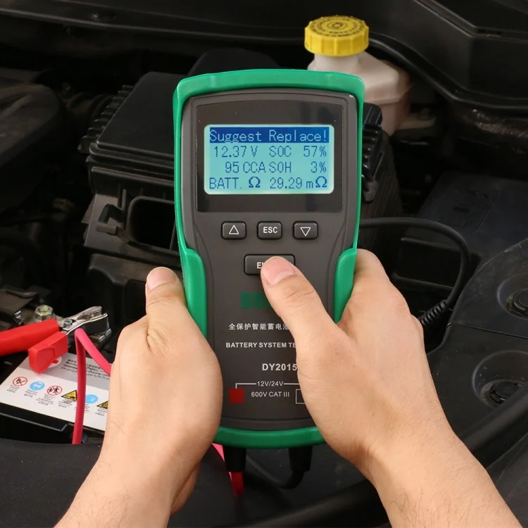 CRP5499_7.webp DUOYI DY2015A Car 12V 24V Digital CCA Load Battery Charging Digital Capacity Tester - Image 8