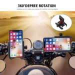 Motorcycle Aluminium Alloy Mobile Phone Holder Bracket, Handlebar Version - Image 2