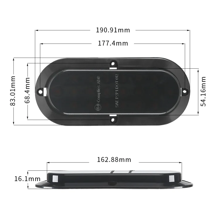 CRP5648_2.webp MK-012 20LEDs Dynamic Car Tail Light Signal Lamp Indicator Strobe Flashing Warning Light 12-24V - Image 3