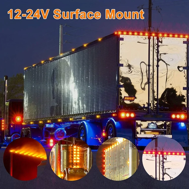 CRP5650_B3.webp 10 PCS MK-019 Car / Truck 6LEDs Side Marker Indicator Lights Bulb Lamp - Image 4