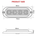 5 PCS MK-087 Car / Truck 4LEDs Side Marker Indicator Lights Bulb Lamp - Image 5
