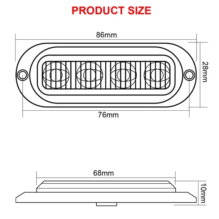 CRP5651_B4.webp 5 PCS MK-087 Car / Truck 4LEDs Side Marker Indicator Lights Bulb Lamp - Image 5