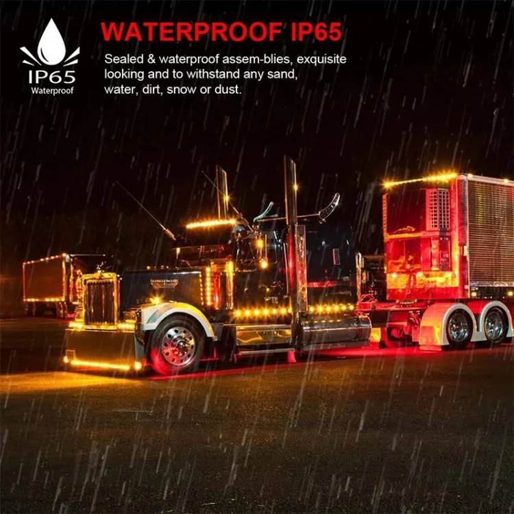 CRP5651_B5.webp 5 PCS MK-087 Car / Truck 4LEDs Side Marker Indicator Lights Bulb Lamp - Image 6