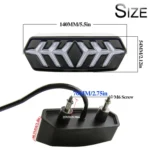2 PCS KC670 Motorcycle Integrated Flashing Turn Signal Brake Tail Light for Honda MSX125 CBR650F CTX700 - Image 2
