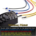 2 PCS KC670 Motorcycle Integrated Flashing Turn Signal Brake Tail Light for Honda MSX125 CBR650F CTX700 - Image 3