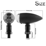 2 PCS KC805 Motorcycle Retro Metal Turn Signal Light - Image 6