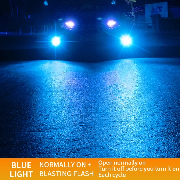 CRP5674BL_1.webp 1 Pair 9005 27W / DC12V Car Aluminum Alloy Flashing LED Headlight - Image 8