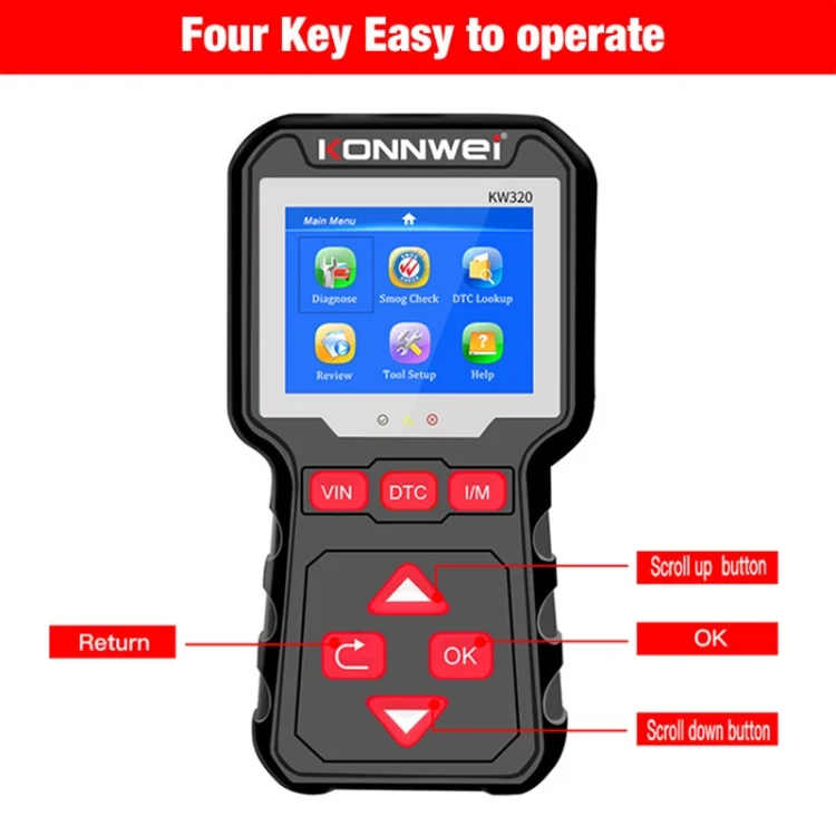 CRP5712_1.webp KONNWEI KW320 Car OBD2 Fault Diagnosis Tool - Image 2
