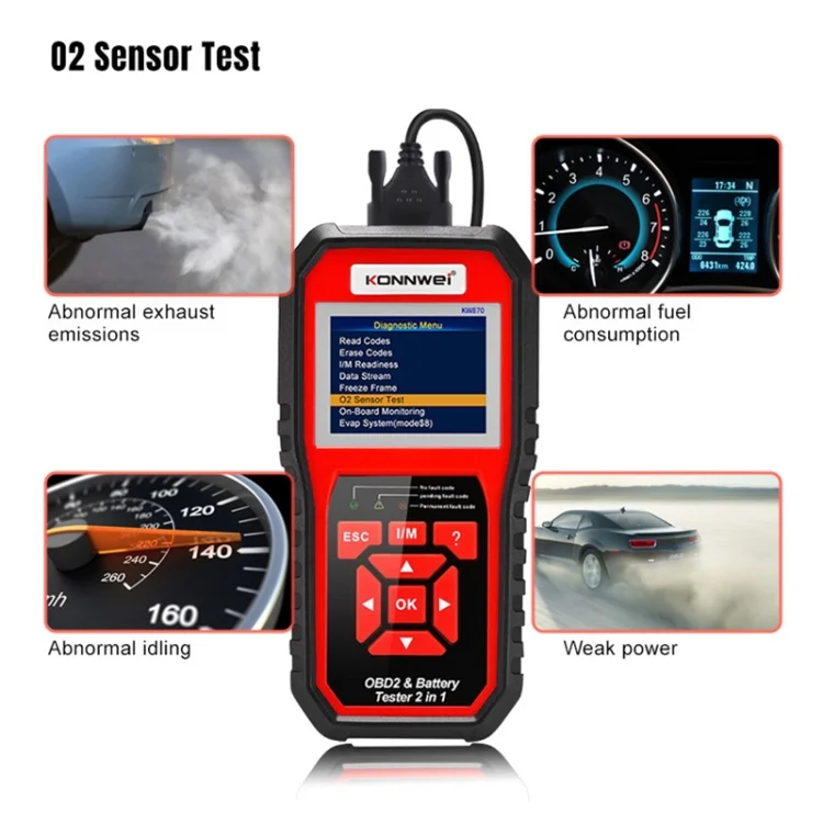 CRP5714_6.webp KONNWEI KW870 2 in 1 Car OBD2 Fault Diagnosis + Battery Tester - Image 7