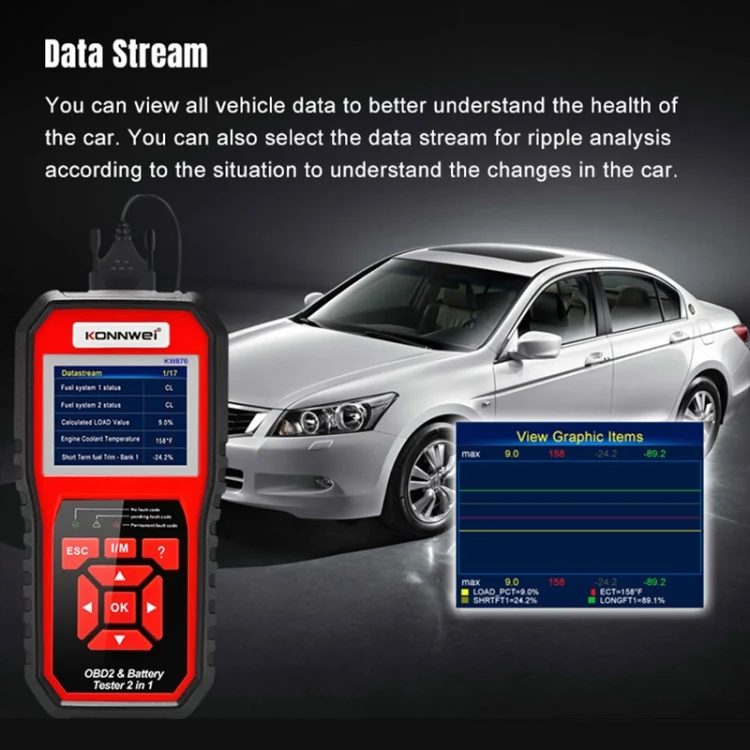 CRP5714_8.webp KONNWEI KW870 2 in 1 Car OBD2 Fault Diagnosis + Battery Tester - Image 9