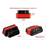 KONNWEI KW901 Android Phone OBD2 Car Bluetooth 5.0 Diagnostic Scan Tools - Image 3