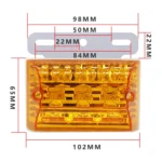 4 PCS ZS-6001 DC24V Car / Truck Side Marker Indicator Lights Bulb Lamp - Image 4