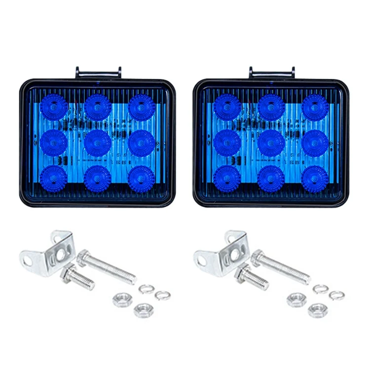 2 PCS ZS-7013 3 inch 9LEDs Strobe Waterproof Car / Truck Warning Light