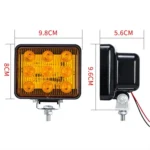 2 PCS ZS-7013 3 inch 9LEDs Strobe Waterproof Car / Truck Warning Light - Image 4