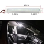 2 PCS ZS-3333 Side Switch Type 12-80V High Bright 108LEDs Car Dome Light Cabin Light Bar - Image 5