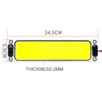 2 PCS ZS-3343 DC12-24V High Bright 108 COB Lamp Beads Car Dome Light Cabin Light Bar - Image 2